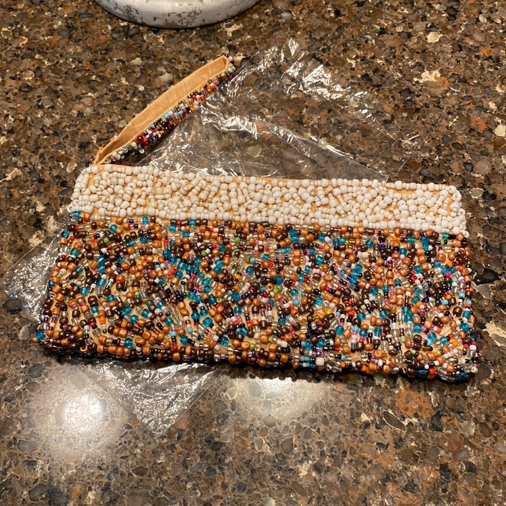 Beautiful beaded wristlet